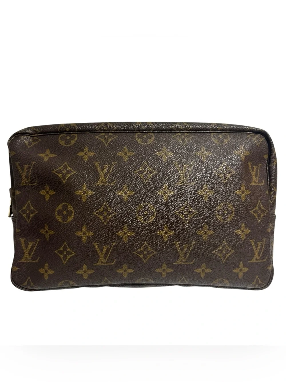 Louis Vuitton Monogram Leather Vintage Toiletry 28 Trousse Clutch Cosmetic Bag
